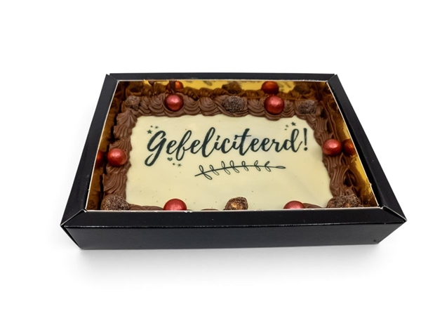 Chocolade tablet Gefeliciteerd
