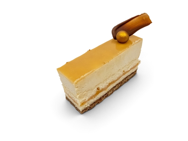 Karamel abrikozen gebakje