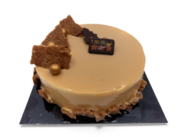 Biscuit Caramelbavaroise taart 8 pers
